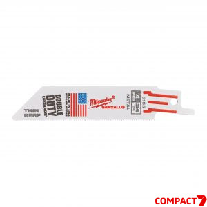 Полотно сабельное SAWZALL™ 100х1.0 THIN KERF Bi-Metal 8%Co (5шт/уп) Milwaukee