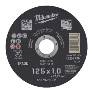 Диск отрезной по металлу Milwaukee  SCS 41 / 125x1 (RU)